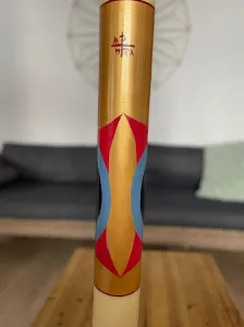 Cirio pascual elaborado pintado a mano, referencia CP-E-11